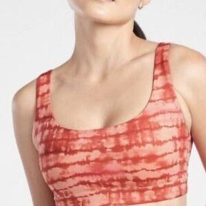 Athleta NWT Exhale Printed Sports Bra A-C Cup Tahiti Island 2X new without tag